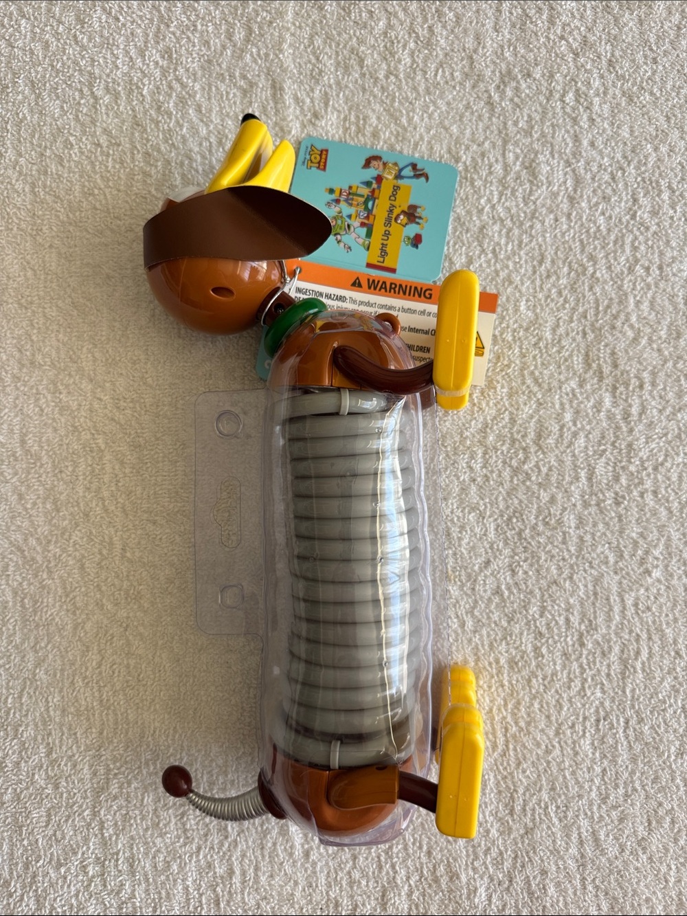 Disney Pixar Toy Story “Light Up Slinky Dog” Toy - Brown & Yellow - Picture 2 of 8